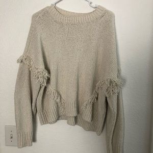 Madewell knit fringe sweater